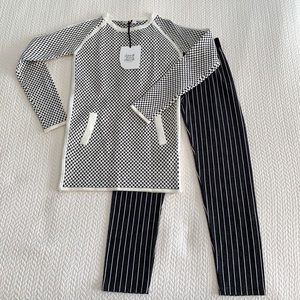 deux par deux girls 12 sweater/leggings